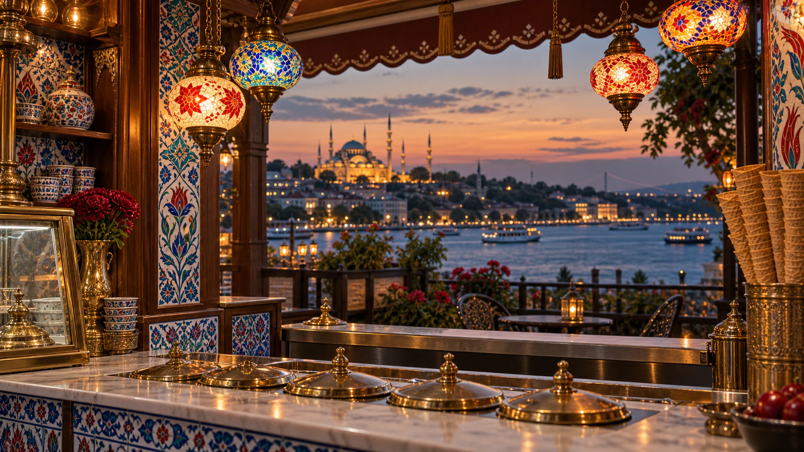 Istanbul after sunset
