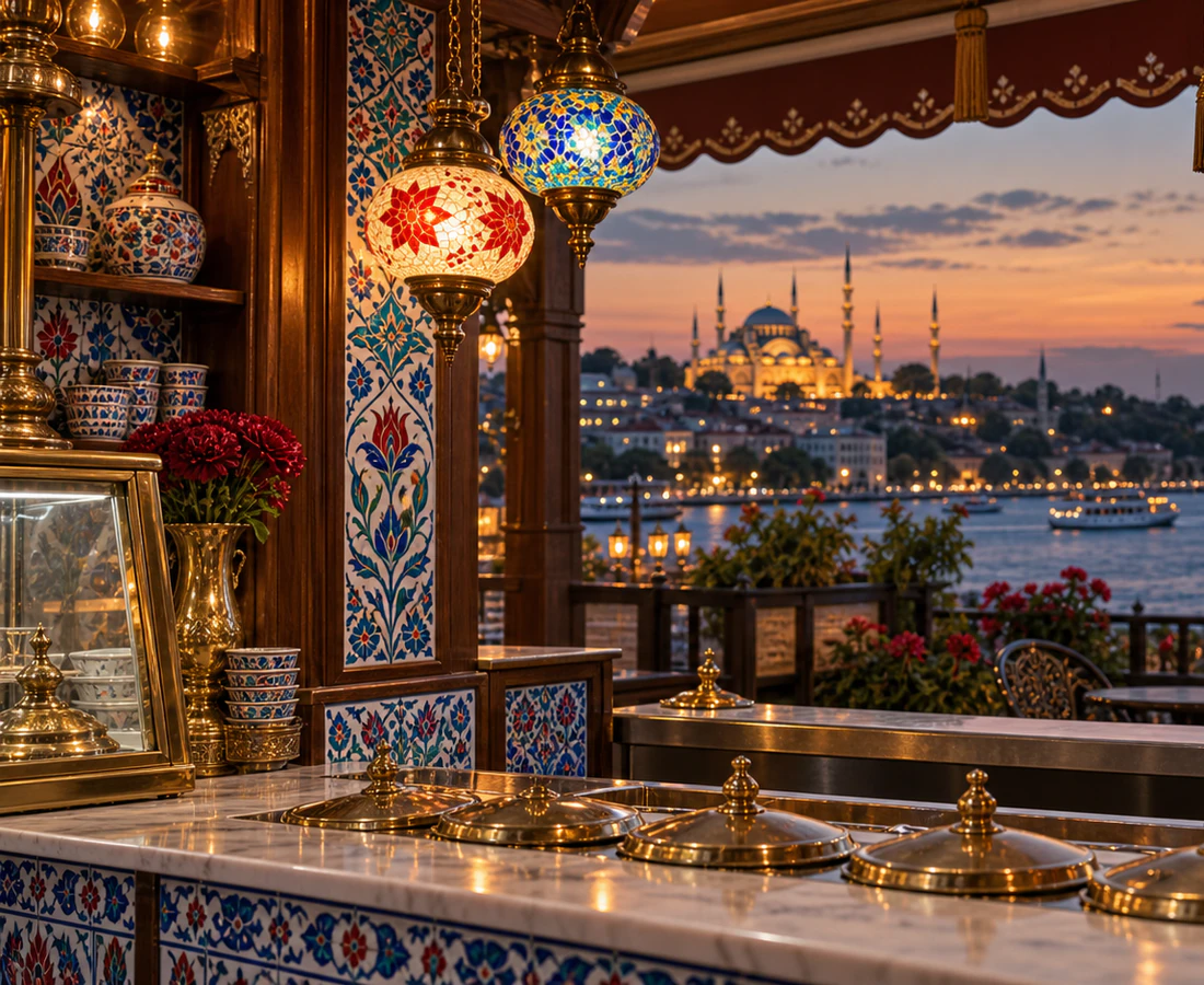 Warm mosaic lights