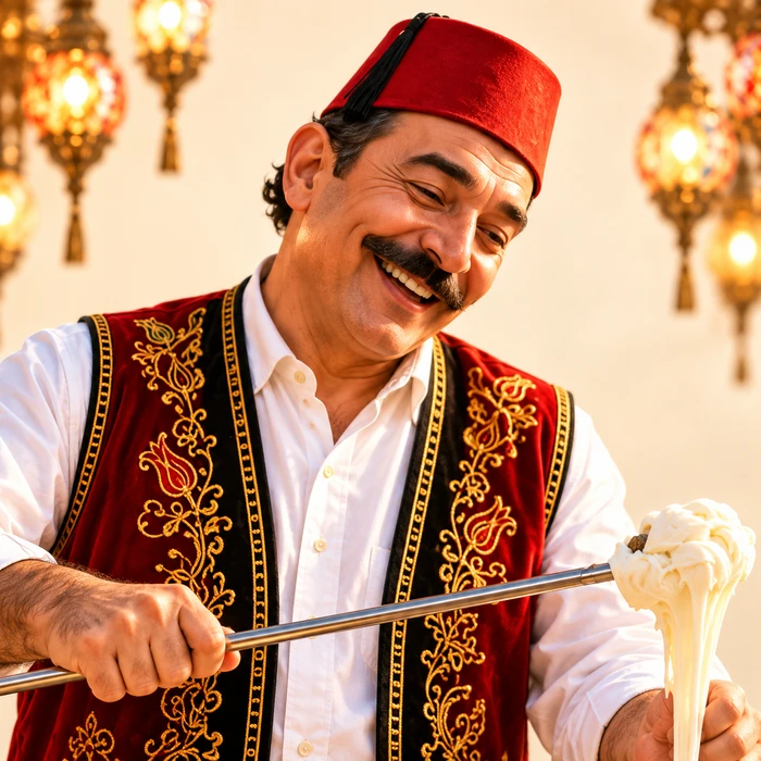 Vanilla Turkish ice cream
